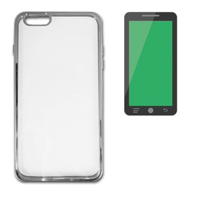 X One Carcasa Transparente Metal Iphone 6 Plus Pla